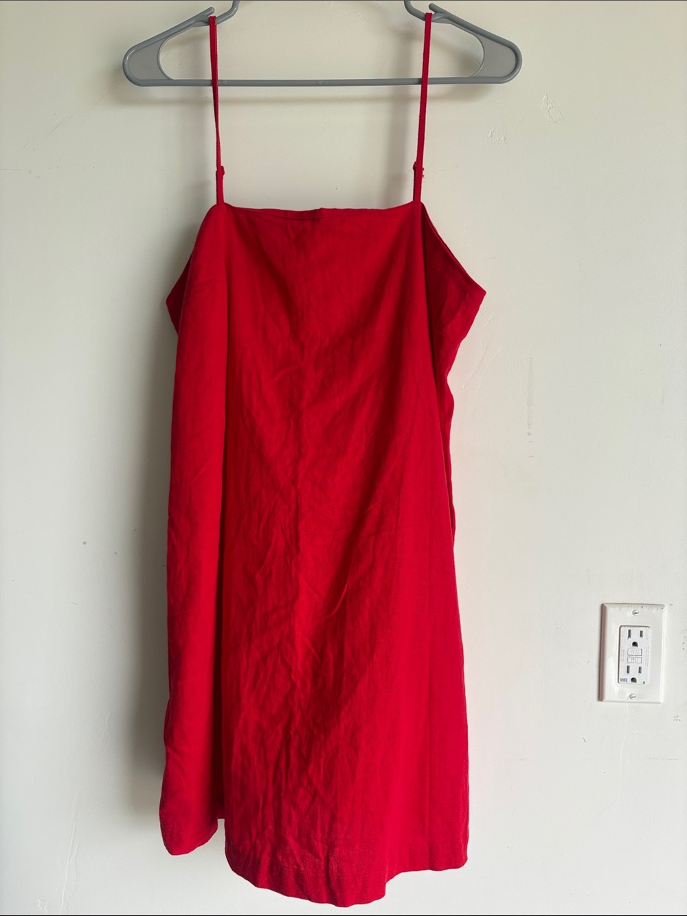 a new day Red Spaghetti-Strap Slip Dress
